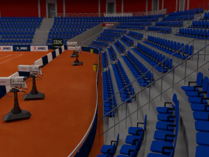 Est&aacute;dio de t&ecirc;nis Modelo 3D