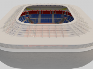 Tennis Stadium Model 3D