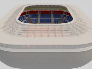 Est&aacute;dio de t&ecirc;nis Modelo 3D