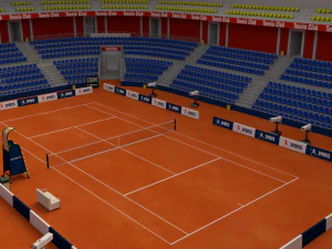 Est&aacute;dio de t&ecirc;nis Modelo 3D