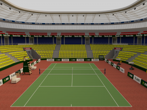 Tennis Stadium 3D मॉडल