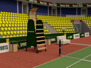 Tennis Stadium 3D Model