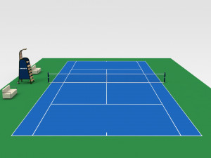 Tennis Court 3D मॉडल