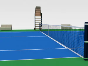 Tennis Court 3D Model