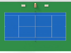 Tennis Court 3D मॉडल