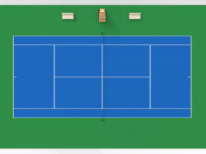 Tennis Court 3D Model