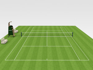 Tennis Court 3D मॉडल