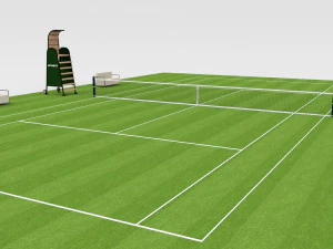 Tennis Court 3D Model