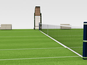 Tennis Court Modelo 3D