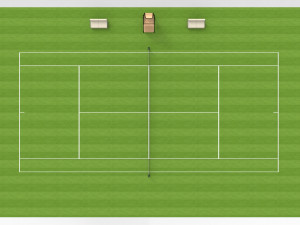 Tennis Court Modelo 3D