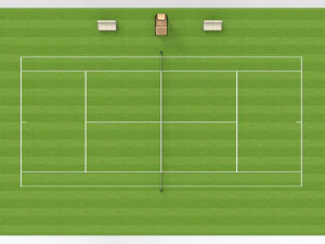 Tennis Court 3D Model