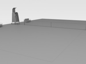 Tennis Court Modelo 3D