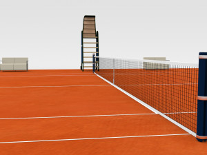 Tennis Court Modèle 3D