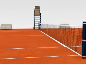 Tennis Court 3D Model