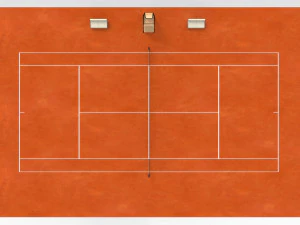 Tennis Court 3D Model
