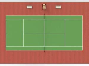 Tennis Court 3D Model