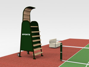 Tennis Court Model 3D