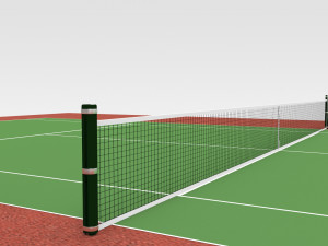 Tennis Court Model 3D