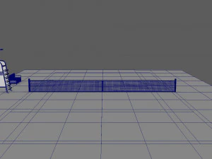 Tennis Court 3D Model