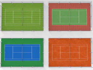 Tennis Court Collections 3D Model