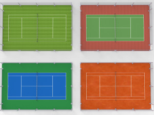 Tennis Court Collections Model 3D
