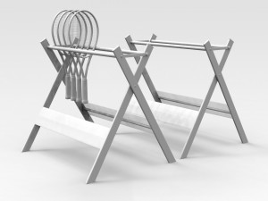 Tennis Racket Stand Modello 3D