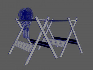 Tennis Racket Stand Modello 3D