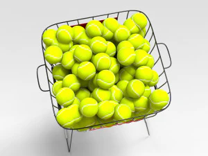 Tennisball Basket 3D Model