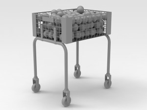 Tennisball Basket 3D Model