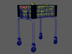 Tennisball Basket 3D Model