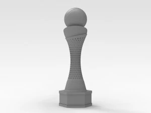 Tennistroph&auml;e 3D Modell