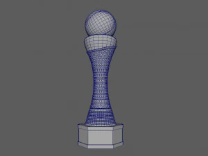 Tennistroph&auml;e 3D Modell