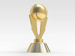 Trof&eacute;u de t&ecirc;nis Modelo 3D