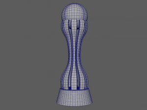 Tennis Trophy 3D Model