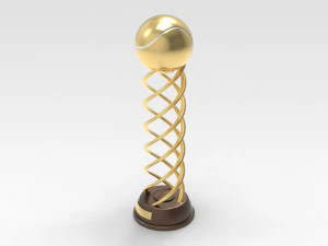 Tennis Trophy 3D Model