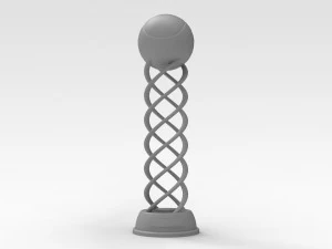Tennis Trophy 3D Model