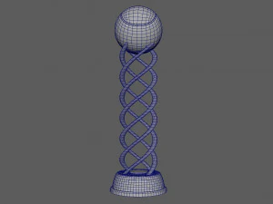 Tennis Trophy 3D Model