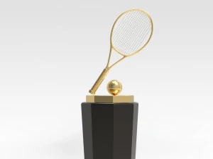 Piala Tenis Model 3D