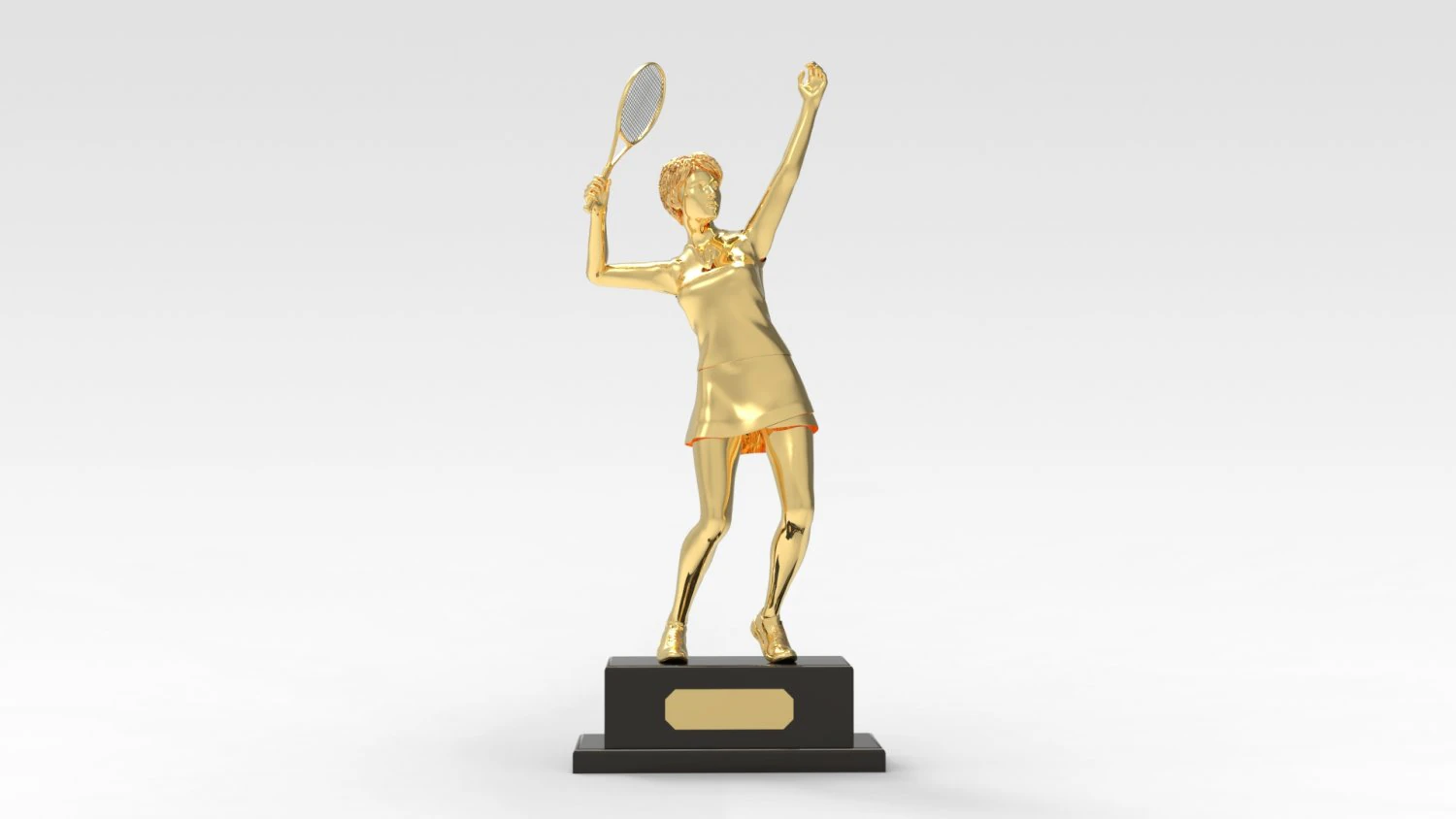 Tennis Trophy 3D Model .c4d .max .obj .3ds .fbx .stl .blend