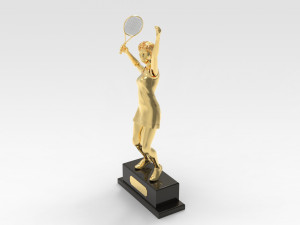 Tennis Trophy 3D Model