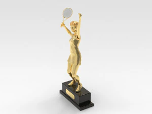 Tennis Trophy 3D Model