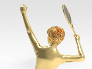 Tennis Trophy 3D Model
