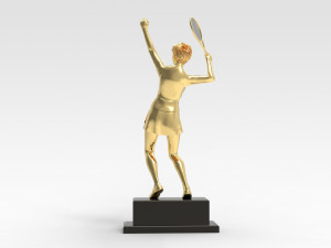 Tennis Trophy 3D Model