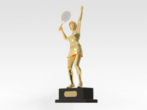 Tennis Trophy 3D Model