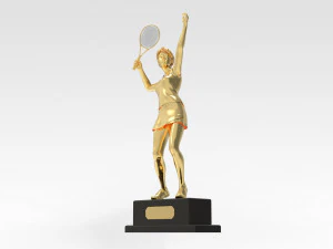 Tennis Trophy 3D Model