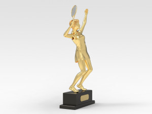 Tennis Trophy 3D Model