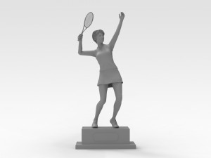 Tennis Trophy 3D Model