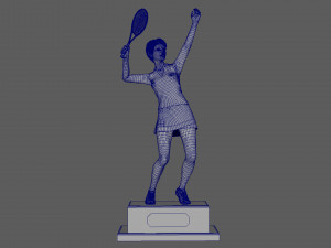 Tennis Trophy 3D Model