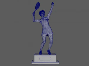 Tennis Trophy 3D Model