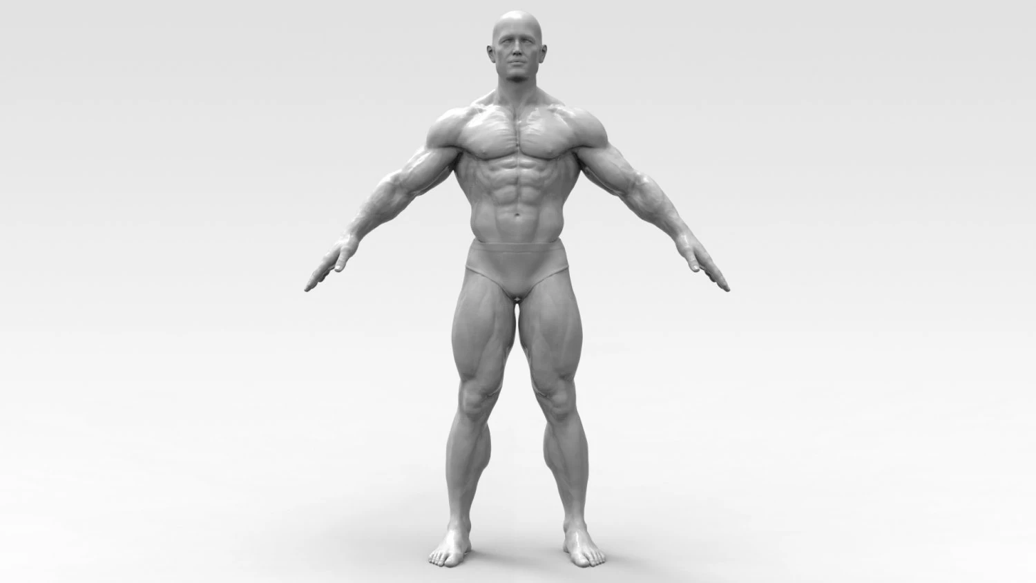 Bodybuilder 3D Print Model .c4d .max .obj .3ds .fbx .stl .blend 
